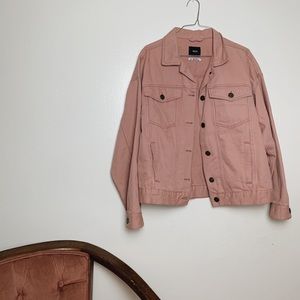 urban outfitters bdg women’s pink ‘80s jean jacket